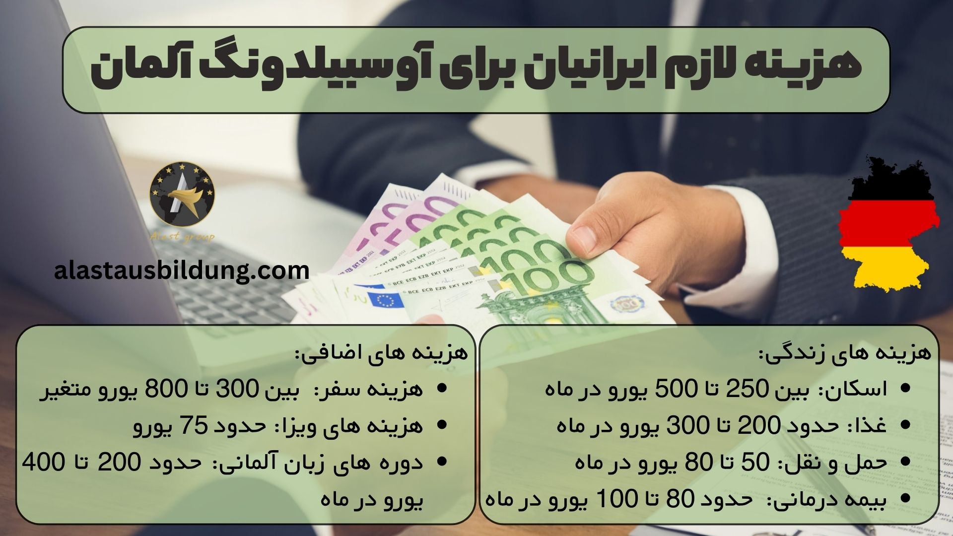 هزینه لازم ایرانیان برای آوسبیلدونگ آلمان